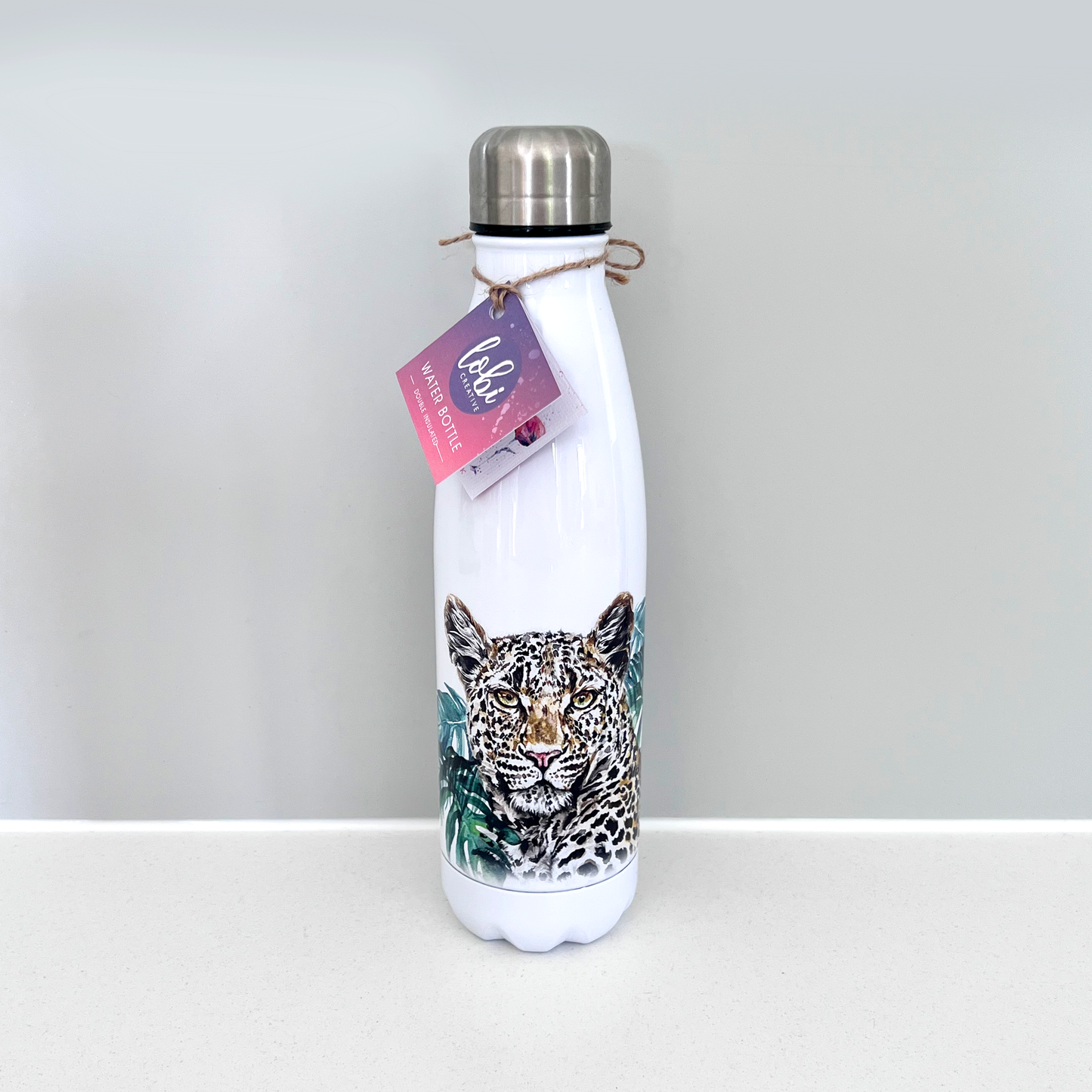 Leopard Re-useable Water Bottle