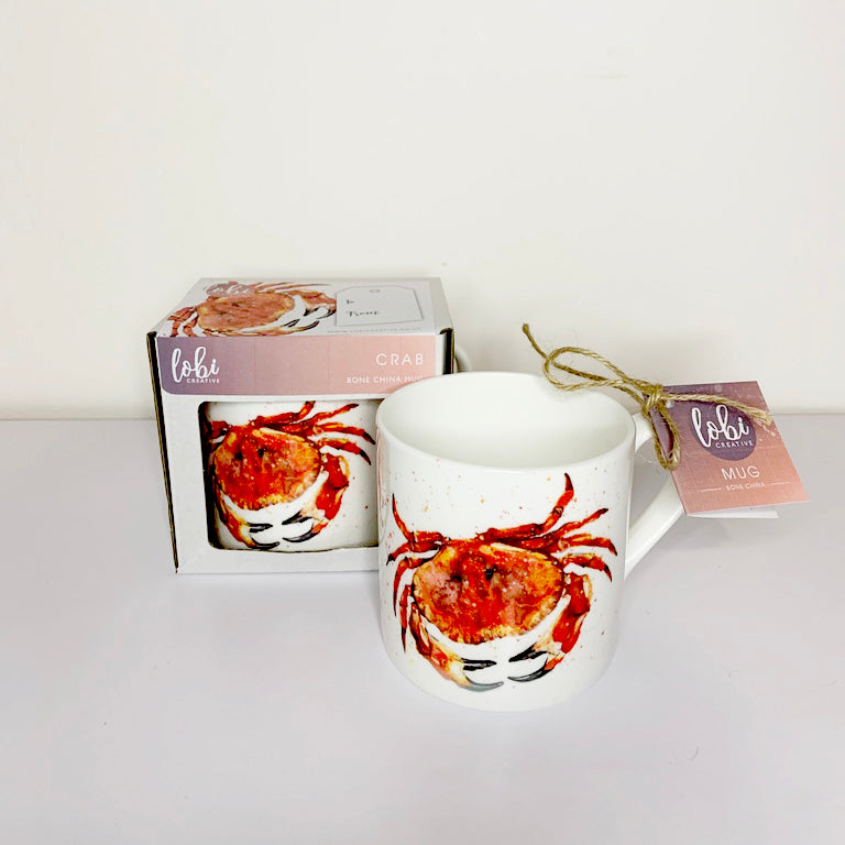 Crab Bone China Mug
