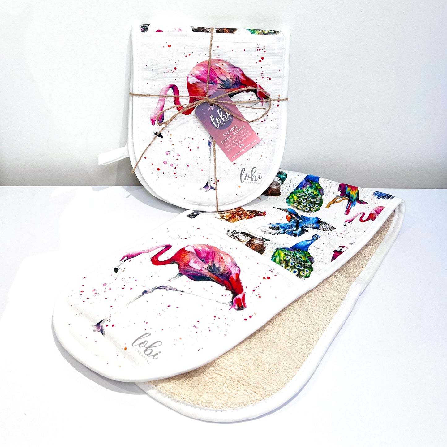Flamingo Oven Gloves
