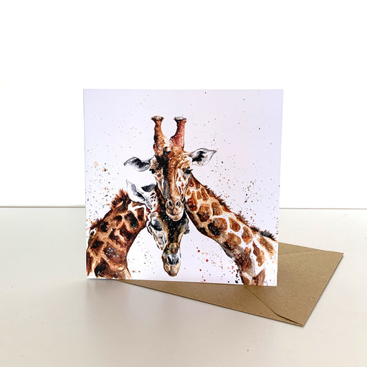 Giraffe Pair Greeting Card
