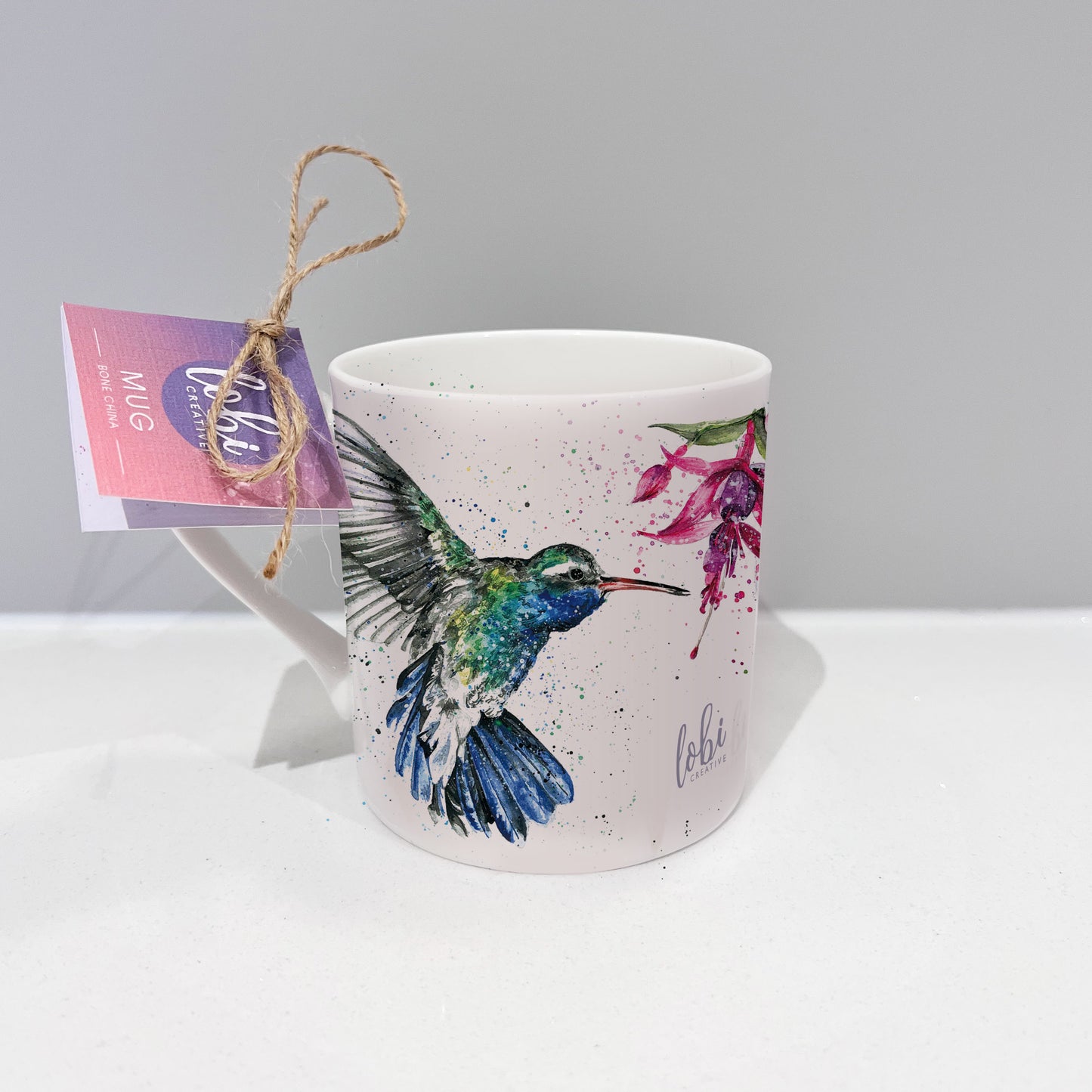 Hummingbird Bone China Mug