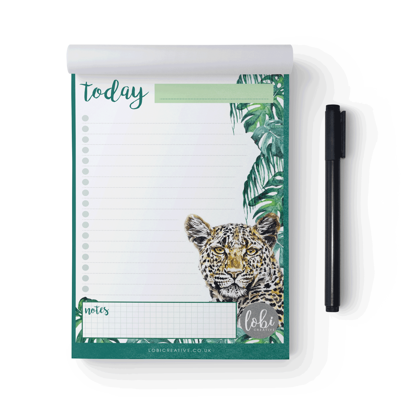 The Leopard Daily To Do List Pad