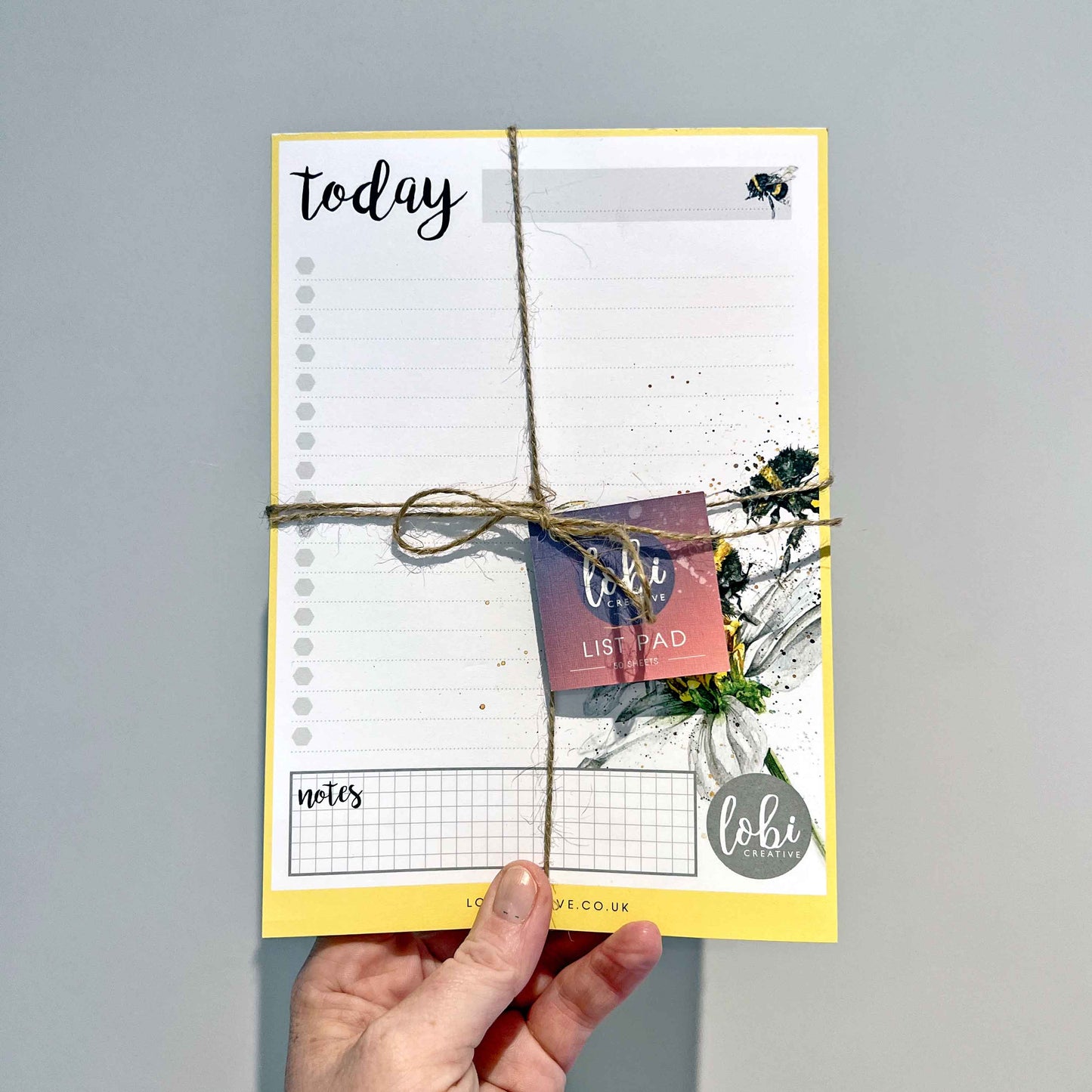 Bee Weekly List Pad