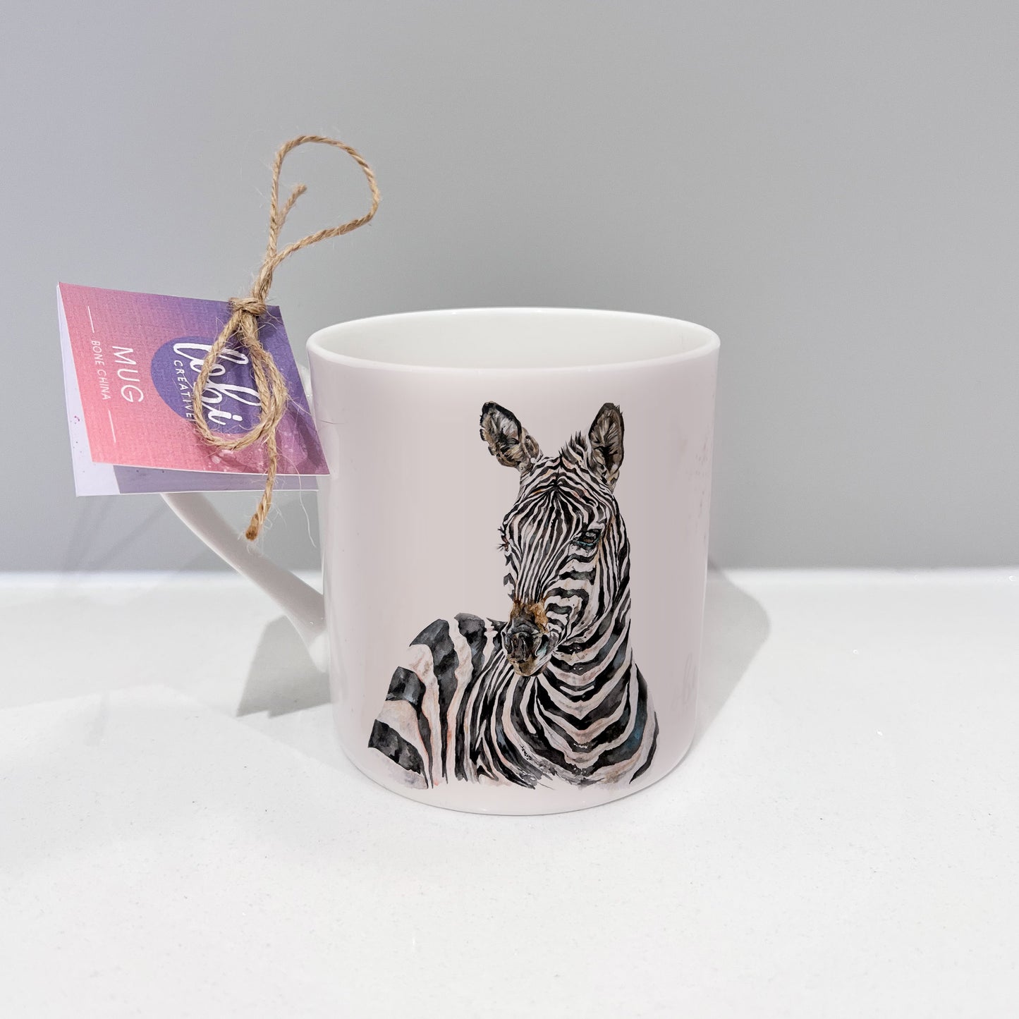 Zebra Bone China Mug