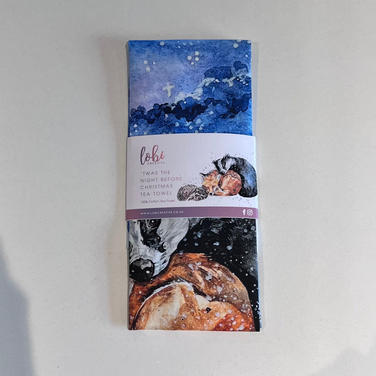 ‘Twas the night before Christmas tea towel