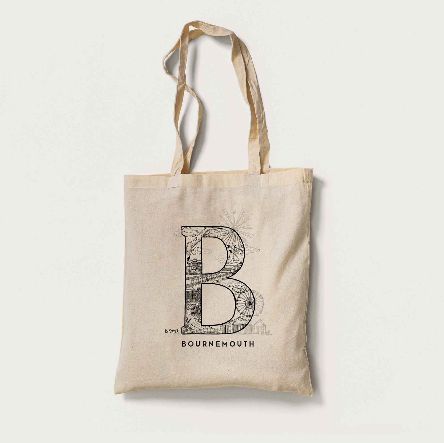& Some 'B' is for Bournemouth Cotton Tote Bag