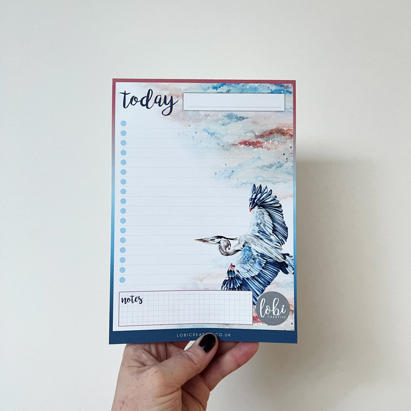 NEW Blue Heron A5 Daily List Pad