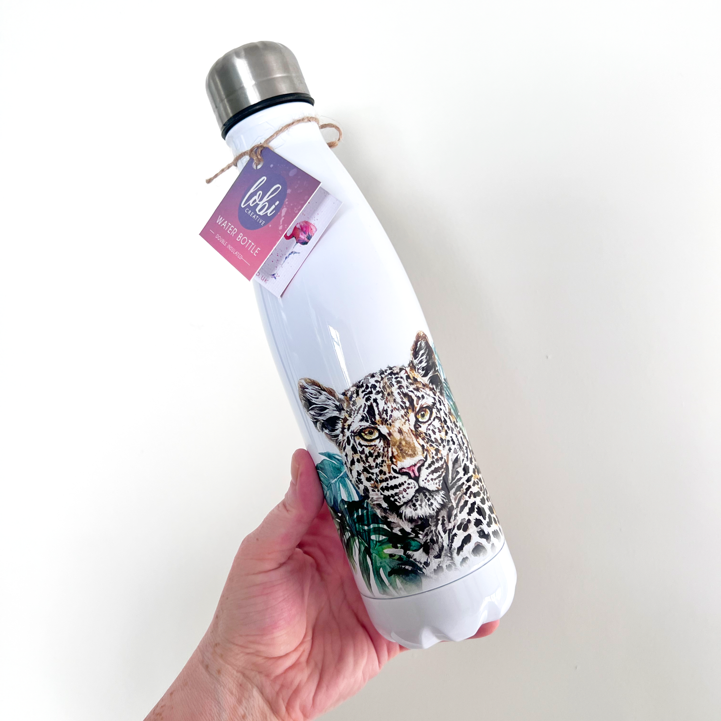 Leopard Re-useable Water Bottle