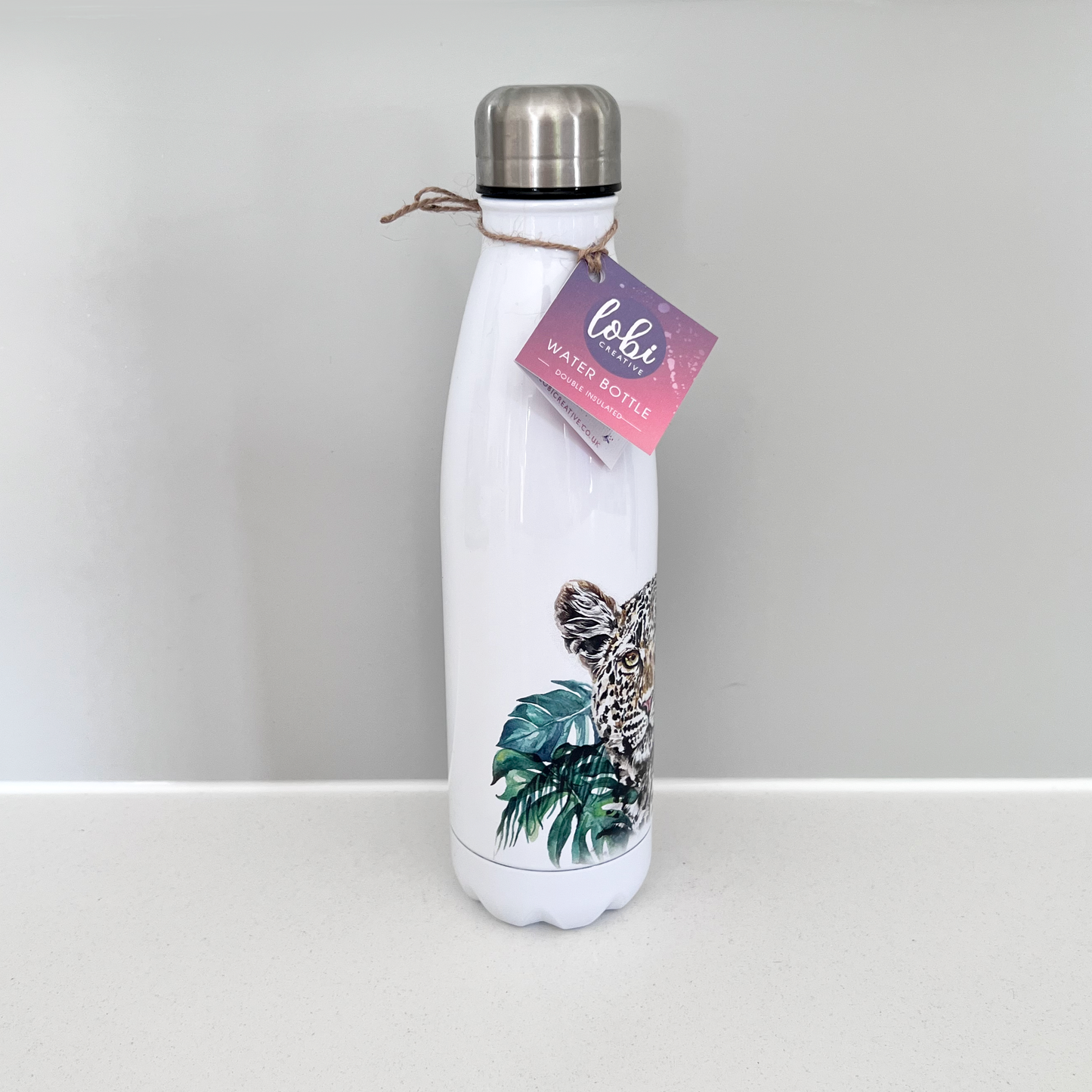 Leopard Re-useable Water Bottle
