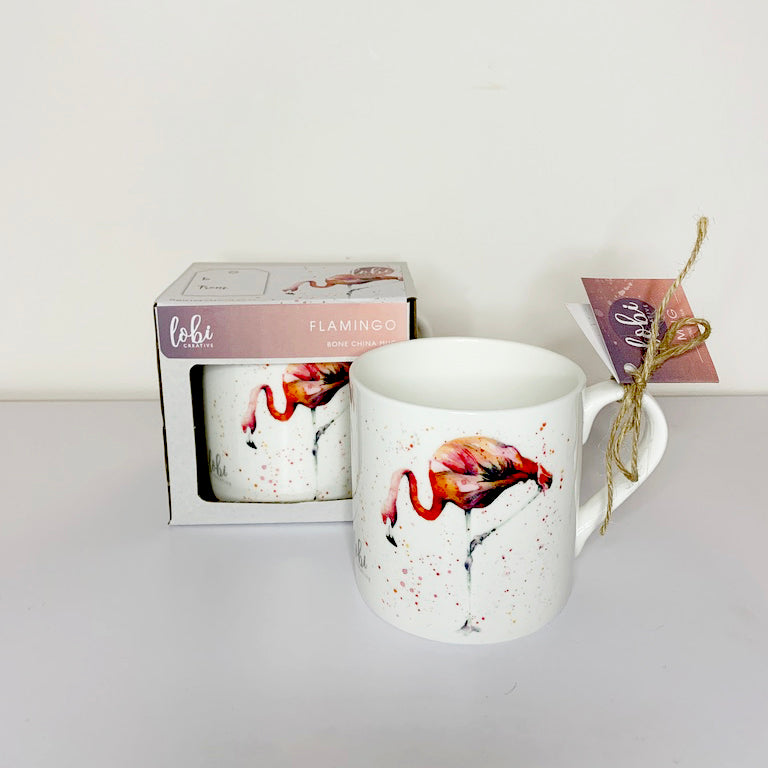 Flamingo Bone China Mug