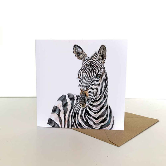 Zebra Greeting Card