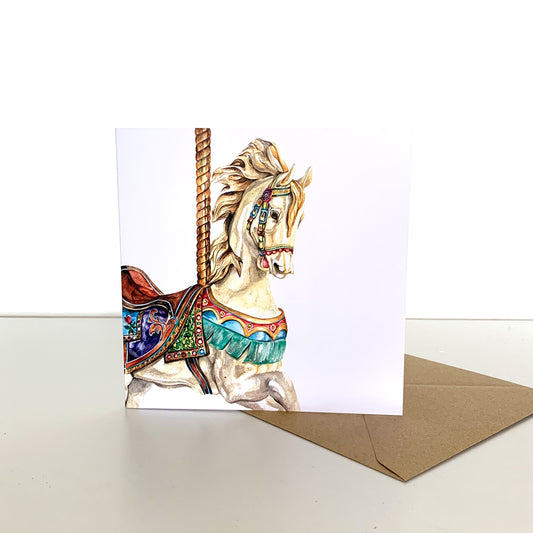 Carousel Horse Greeting Card