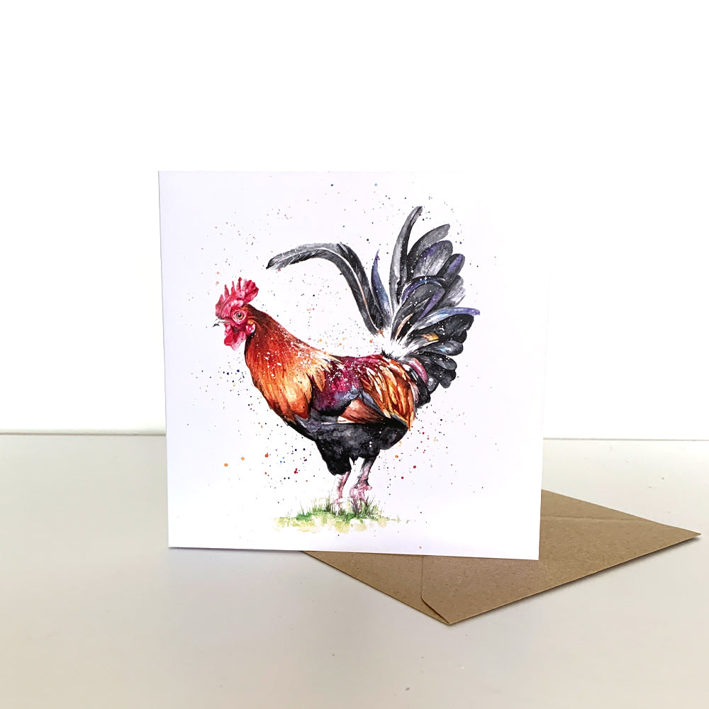 Cockerel Greeting Card