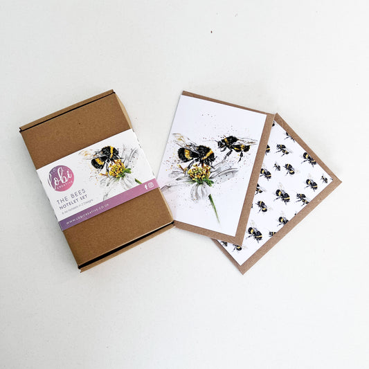 Bees Notelet Set