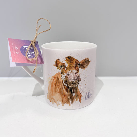 Grumpy Cow Bone China Mug