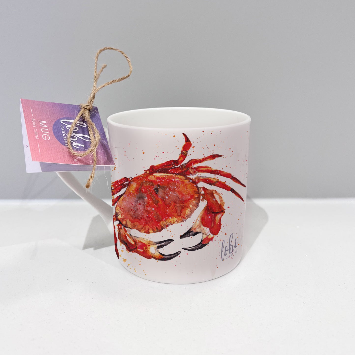 Crab Bone China Mug