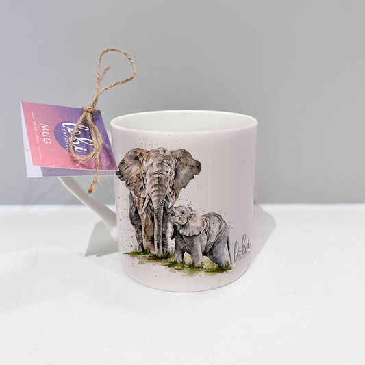 Elephant Bone China Mug