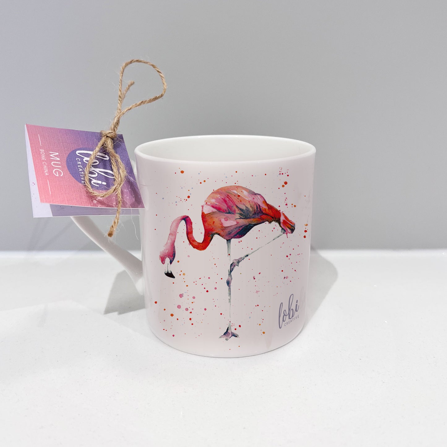 Flamingo Bone China Mug