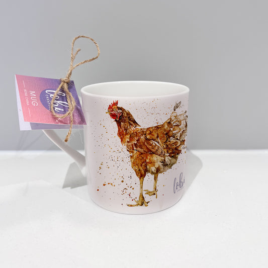 Hen Bone China Mug