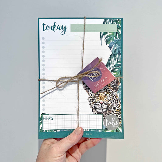 The Leopard Daily To Do List Pad
