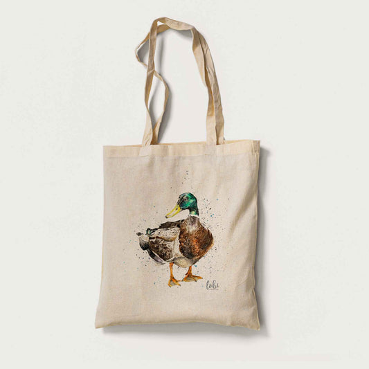 Watercolour Duck Cotton Tote Bag