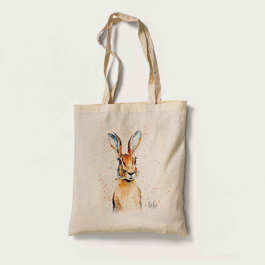 Watercolour Hare Cotton Tote Bag