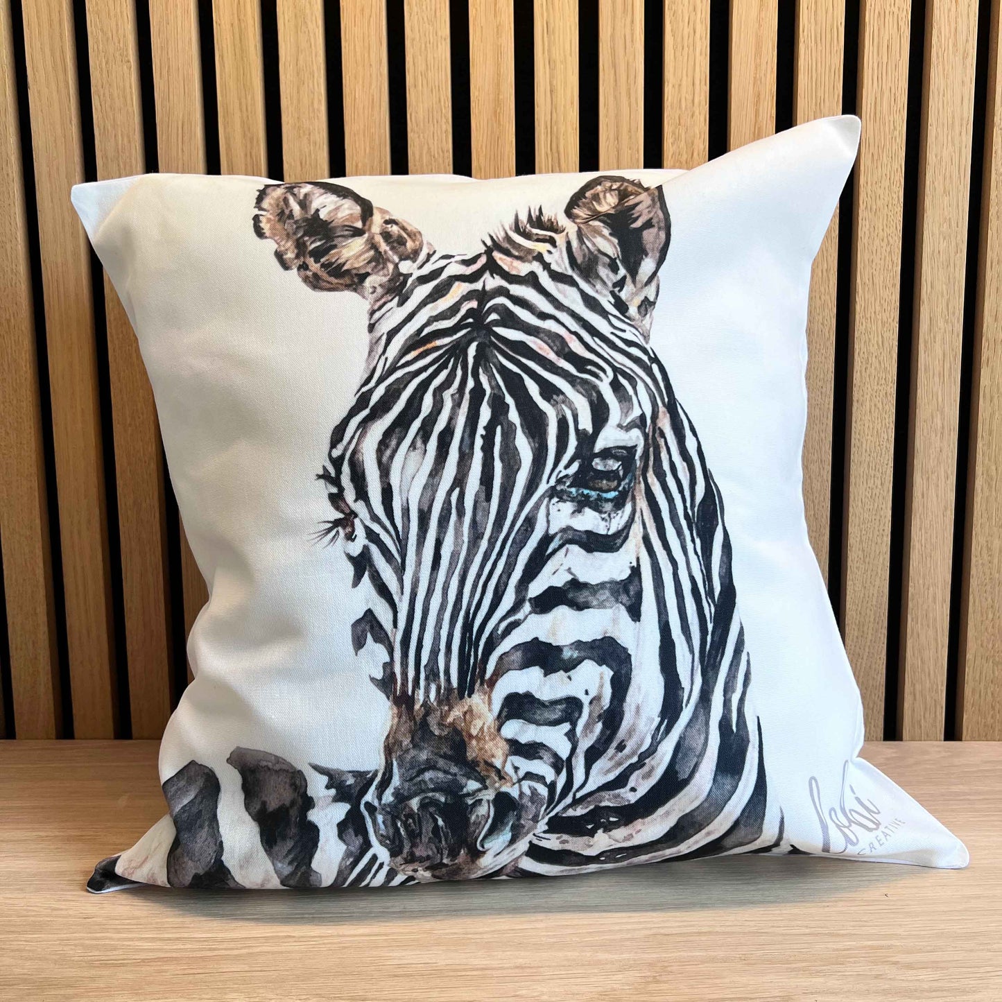 Zebra cushion cover